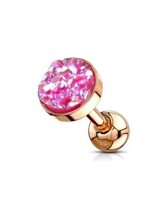 Piercing cartilage hélix or rose druse rose