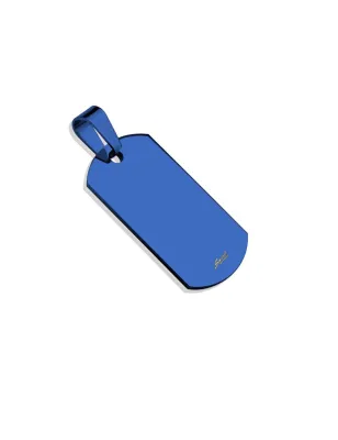 Pendentif homme plaque militaire US bleu