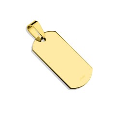 Pendentif homme plaque militaire US doré