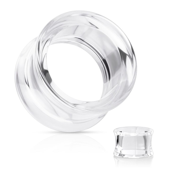 Piercing Tunnel Acrylique UV Creux