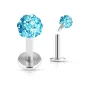 Piercing Labret Multi Crystal Ferido Turquoise