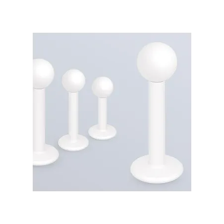 Piercing Labret acier chirurgical Blanc Mat - Bijou Piercing Labret