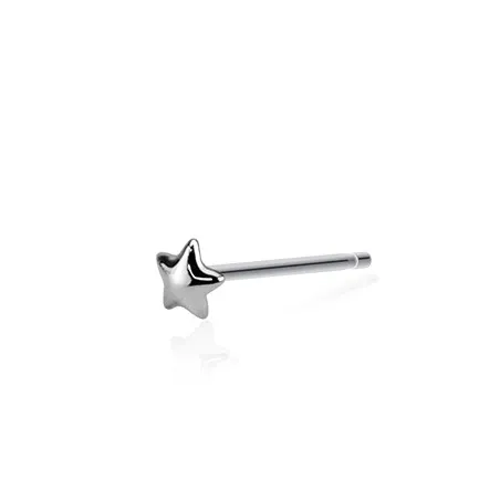 Piercing nez Argent Tige Pliable Etoile Dôme