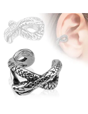 Faux piercing oreille manchette serpent
