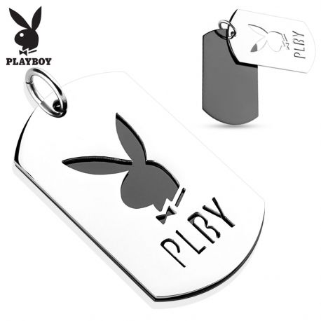 Pendentif Playboy plaque militaire