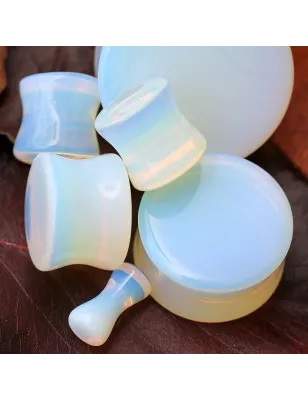 Piercing plug pierre opalite naturelle