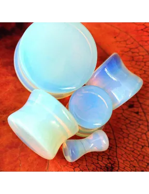 Piercing plug pierre opalite naturelle