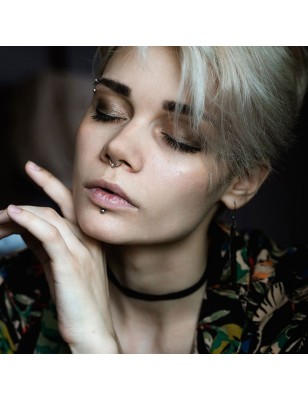 Piercing anneau boule avec charnière acier chirurgical