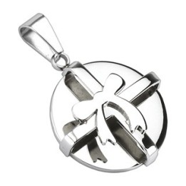Achat Bijou Pendentif Ruban Noeud Papillon en acier inoxydable