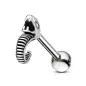Piercing oreille cartilage hélix serpent siffleur