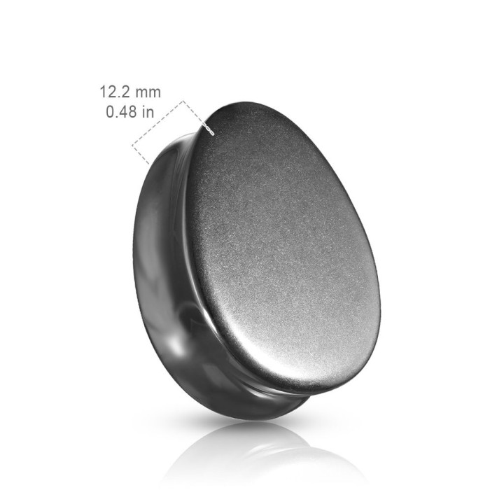 Piercing plug pierre hématite larme