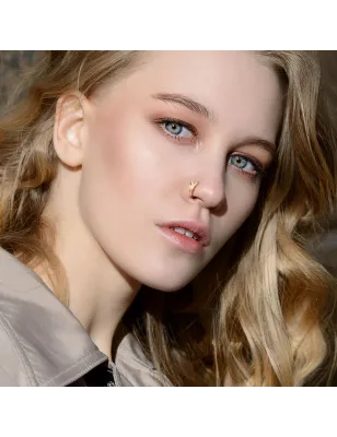 Piercing nez anneau pliable Playboy doré