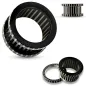 Piercing tunnel titane noir stries Piercing tunnel titane noir stries