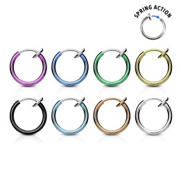 Faux piercing nez septum