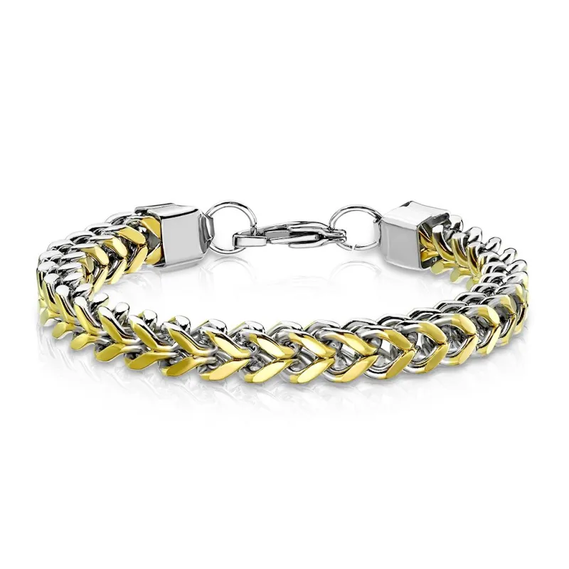 Bracelet Femme en acier inoxydable Chaines Entrelacées