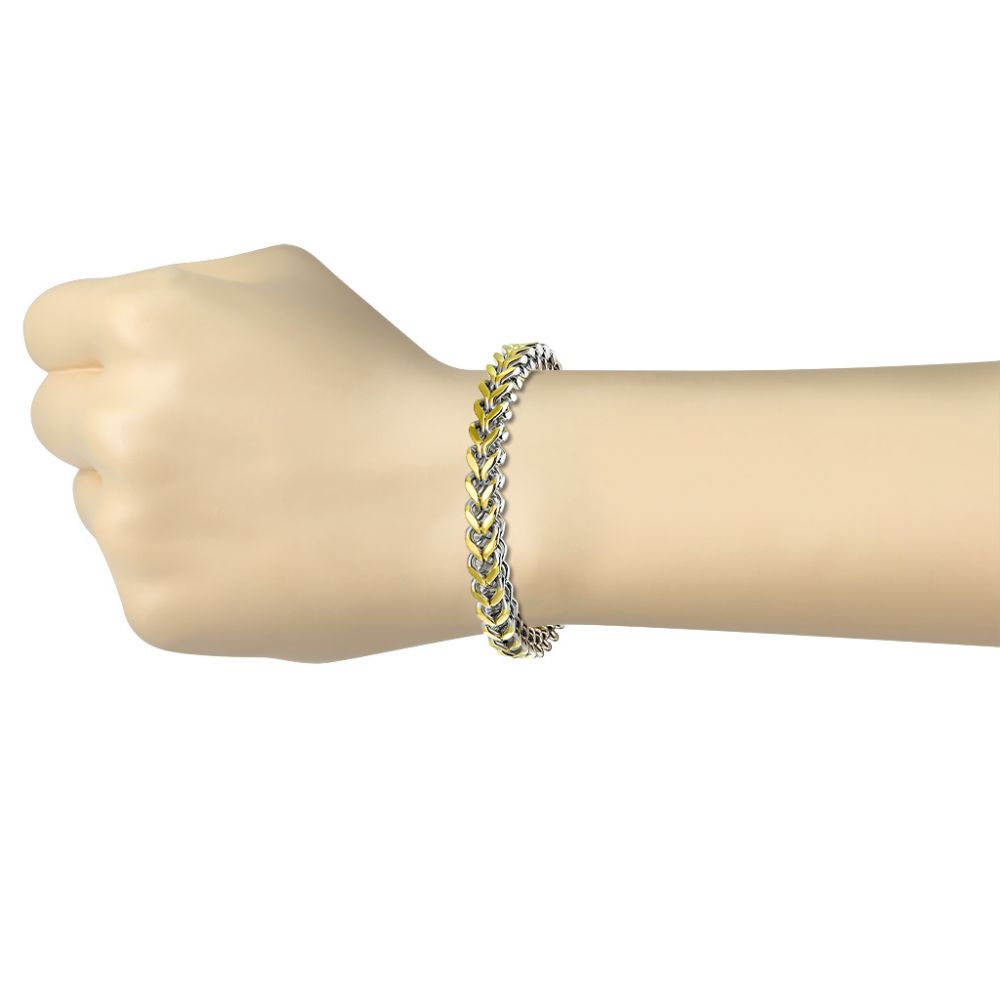 Bracelet Femme en acier inoxydable Chaines Entrelacées