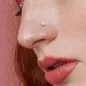 Piercing nez fishtail Or jaune 14 carats pierre Piercing nez fishtail Or jaune 14 carats pierre