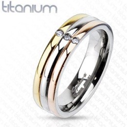 Achat Bague Femme Titane Solide 3 Couleurs