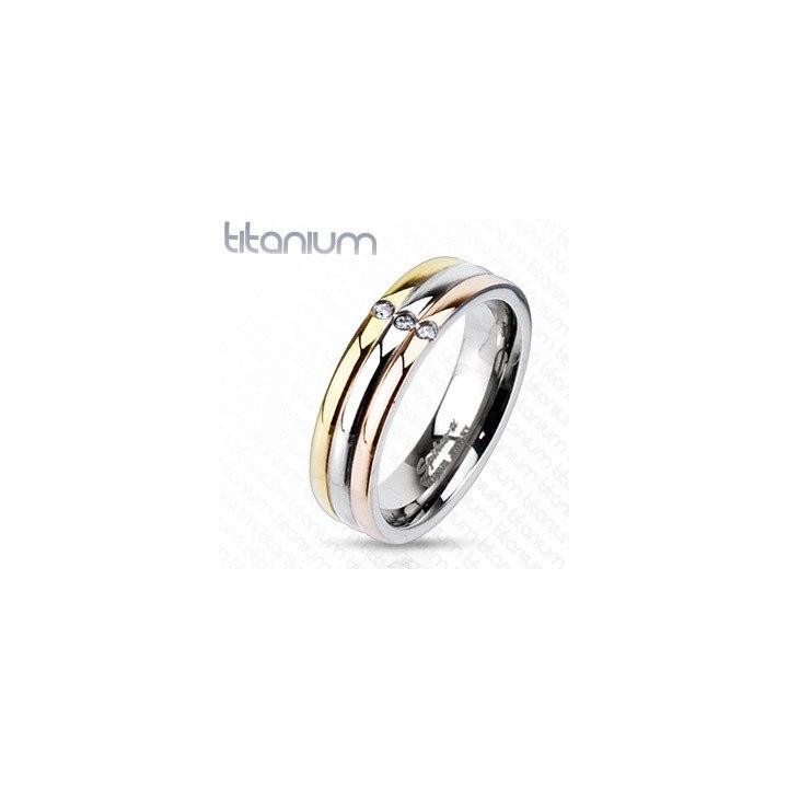 Achat Bague Femme Titane Solide 3 Couleurs