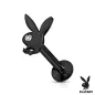 Piercing labret lèvre oreille Playboy noir