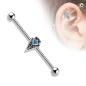 Piercing industriel oreille flèche tribale