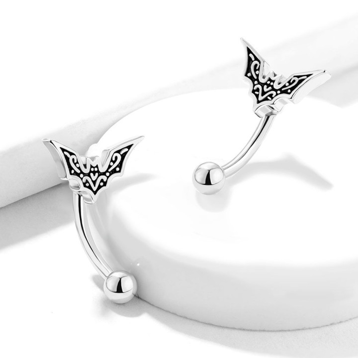 Piercing arcade acier chauve-souris