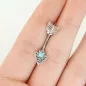 Piercing nombril flèche tribale turquoise Piercing nombril flèche tribale turquoise