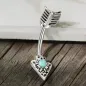 Piercing nombril flèche tribale turquoise Piercing nombril flèche tribale turquoise