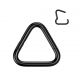 Piercing anneau segment titane noir triangle