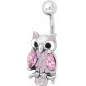 Piercing nombril hibou email rose zircon rose Piercing nombril hibou email rose zircon rose