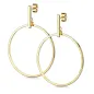 Paire Boucles d'oreille clous barre et pendentif cercle doré Paire Boucles d'oreille clous barre et pendentif cercle doré