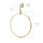 Paire Boucles d'oreille clous barre et pendentif cercle doré Paire Boucles d'oreille clous barre et pendentif cercle doré
