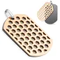 Pendentif dog tag deux tons nid d'abeille Pendentif dog tag deux tons nid d'abeille