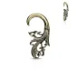 Piercing écarteur oreille spirale tribal doré Piercing écarteur oreille spirale tribal doré
