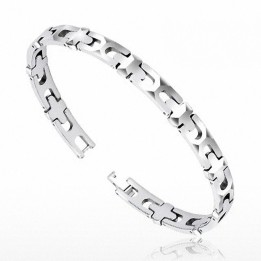 Bracelet Bio-Magnetic Tungstène Multi-Facettes