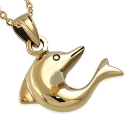 Pendentif en bronze dauphin