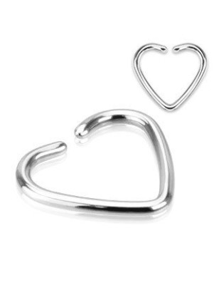 Faux Piercing Oreille Cartilage Coeur