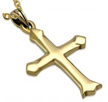 Pendentif en bronze fantaisie croix