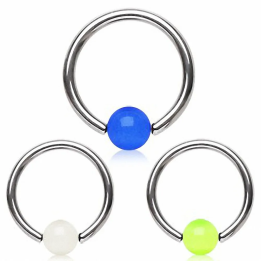 Piercing Anneau Captif Glow in the Dark - Piercing Phosphorescent