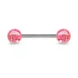 Piercing langue Acier Boules Acrylique Glitter Piercing langue Acier Boules Acrylique Glitter