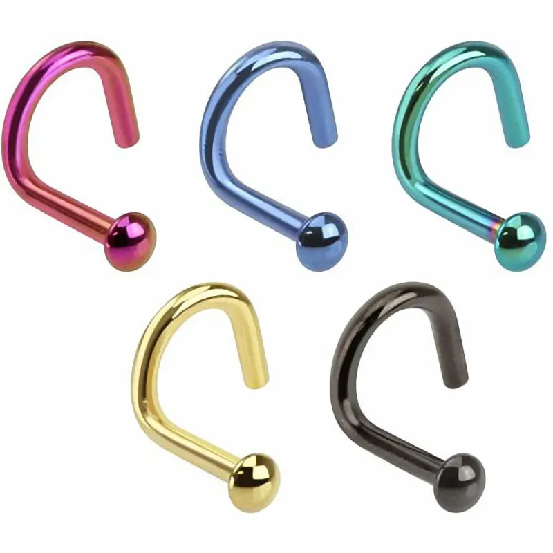 Piercing nez courbé dôme Piercing nez courbé dôme