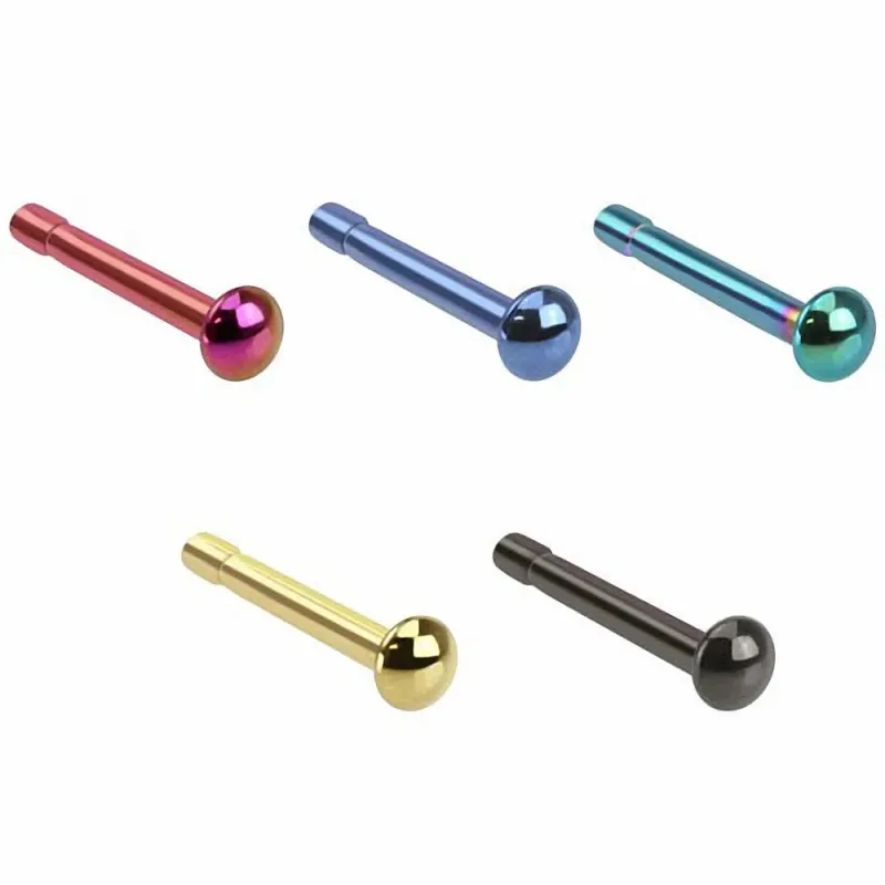 Piercing nez tige droite dôme Piercing nez tige droite dôme
