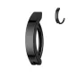 Piercing nombril anneau acier noir Piercing nombril anneau acier noir