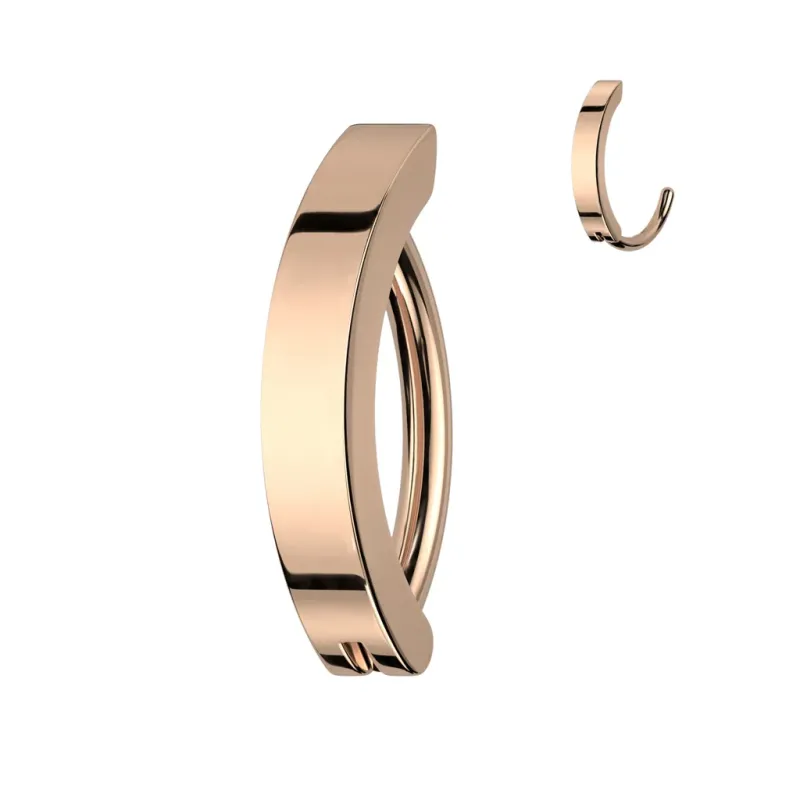 Piercing nombril anneau acier rosé Piercing nombril anneau acier rosé