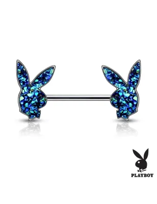 Piercing téton lapin Playboy druses noires