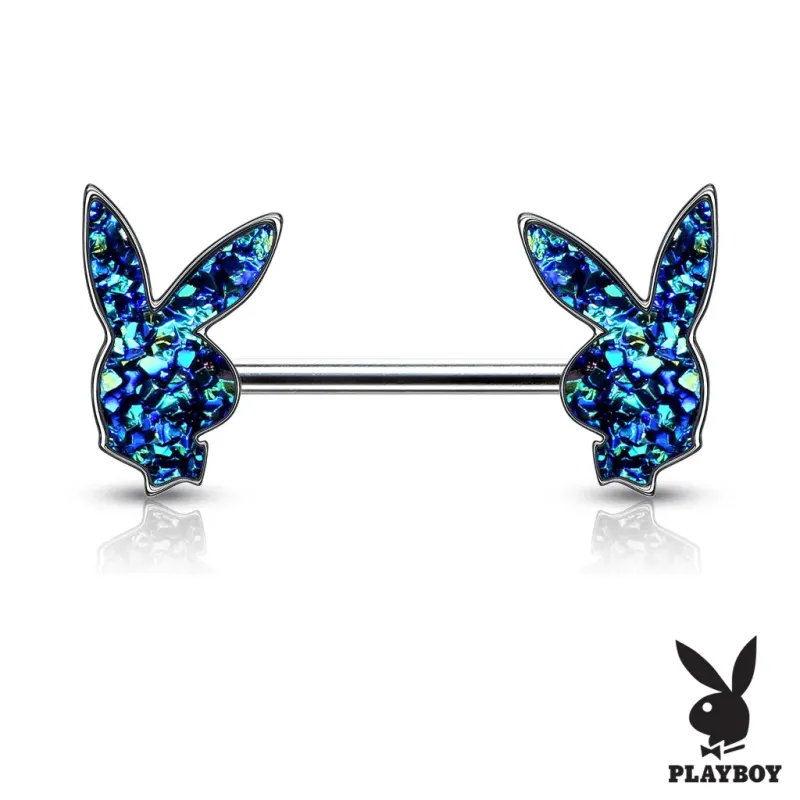 Piercing téton lapin Playboy druses noires