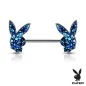 Piercing téton lapin Playboy druses noires