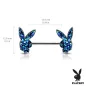 Piercing téton lapin Playboy druses noires