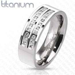 Bague Titanium Gemmes