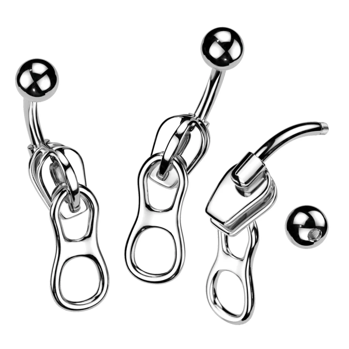 Piercing nombril Acier Chirurgical Zip